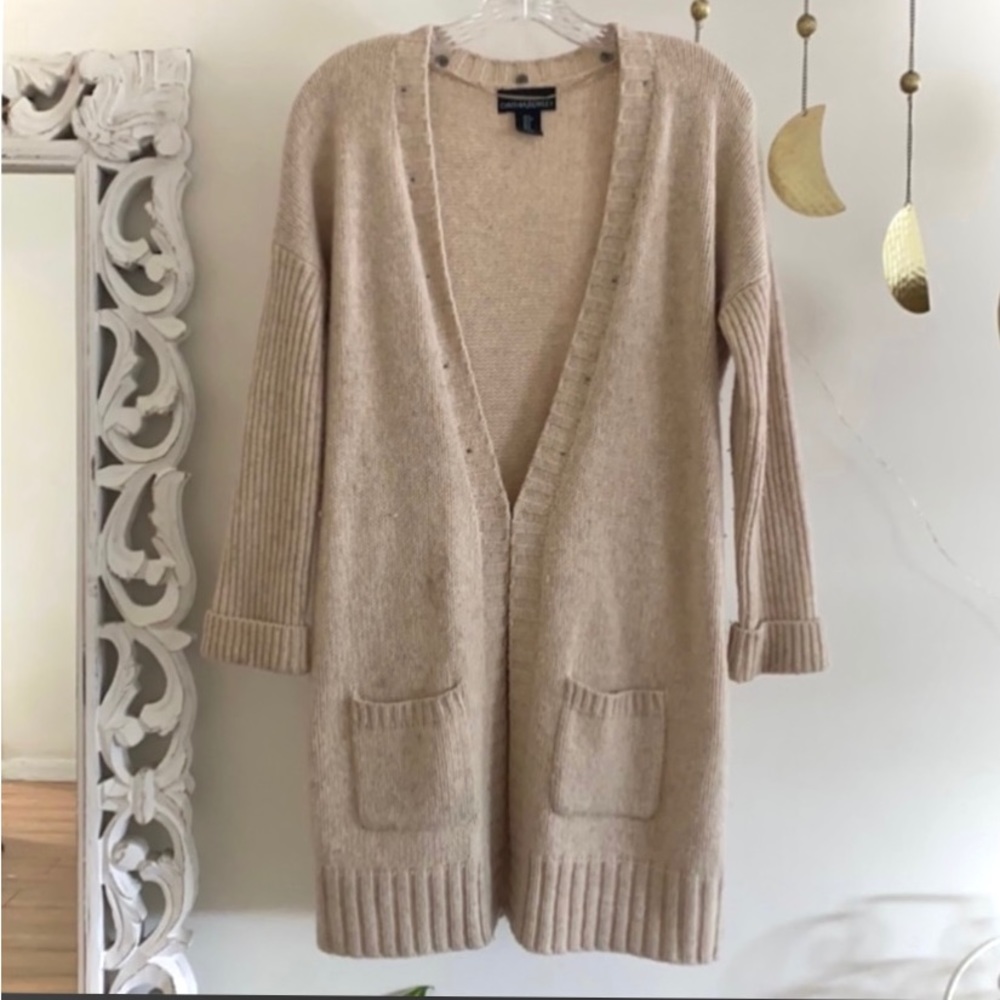🪞 cynthia rowley chunky knit long cardigan sweater